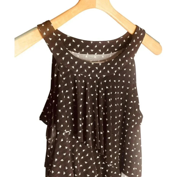 White House | Black Market Floral Tiered Ruffle Midi Dress - Picture 4 of 11